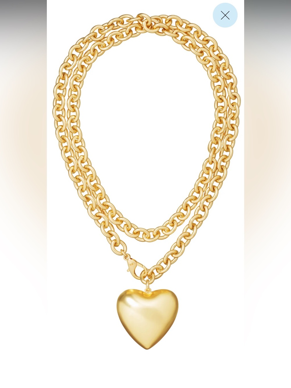 Roxanne Assoulin Puffy Heart necklace